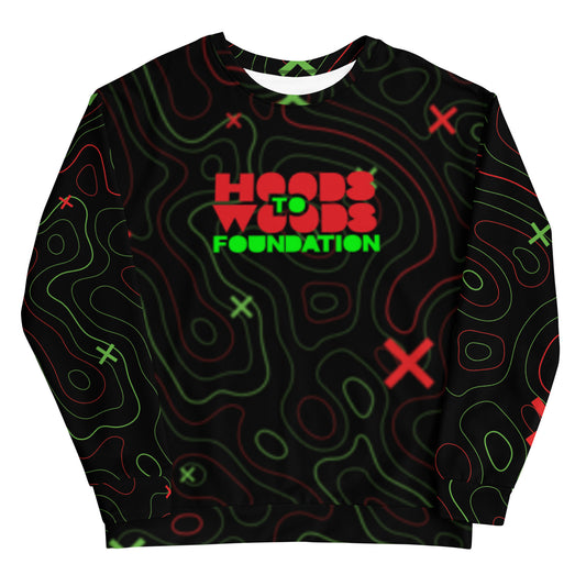 Topography map Sweatshirt